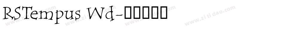 RSTempus Wd字体转换